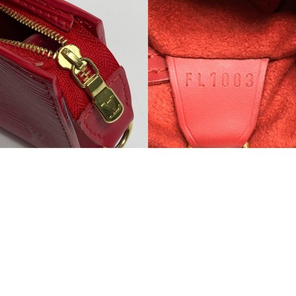 LOUIS VUITTON Epi Petite Bucket PM Shoulder Bucket Bag Epi Leather Red - Picture 11 of 12